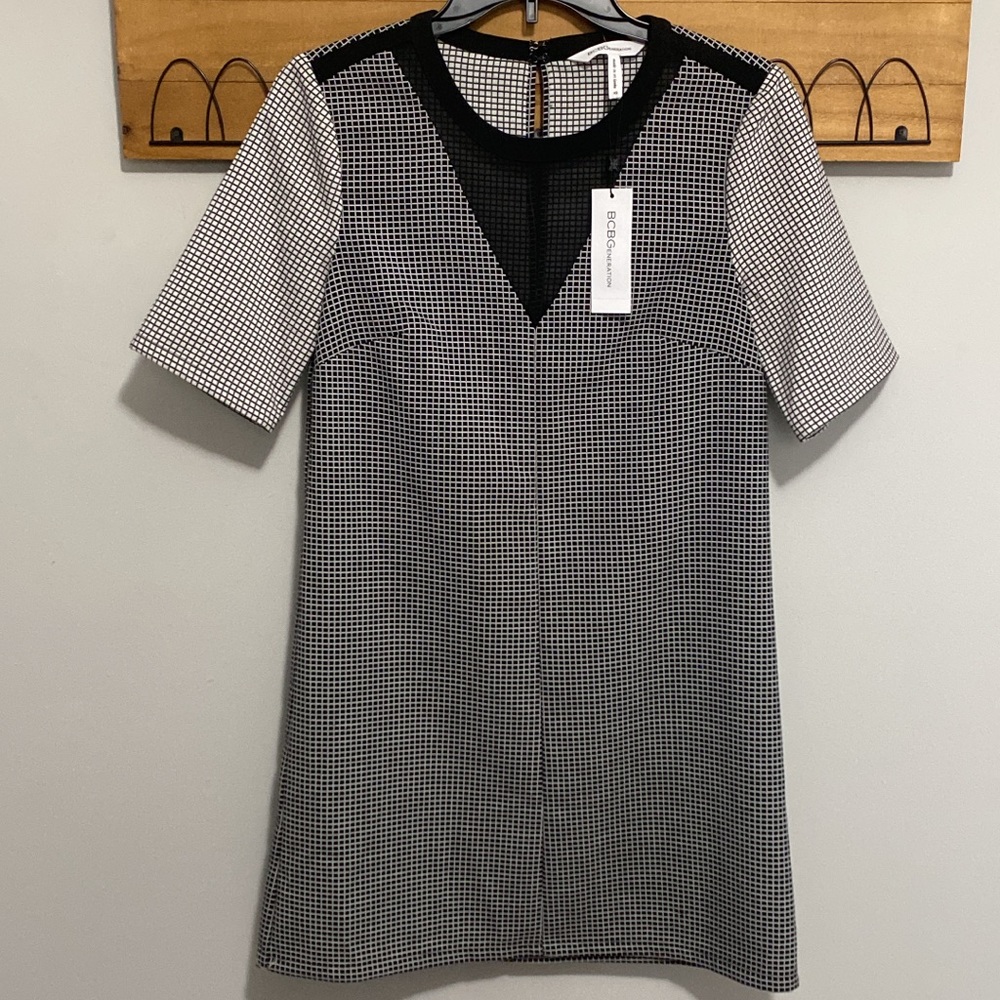 NWT BCBG checked dress